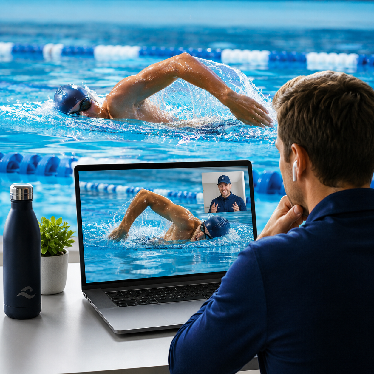 Online swim stroke analysis with Zoom consultation for swimmers receiving personalized technique feedback