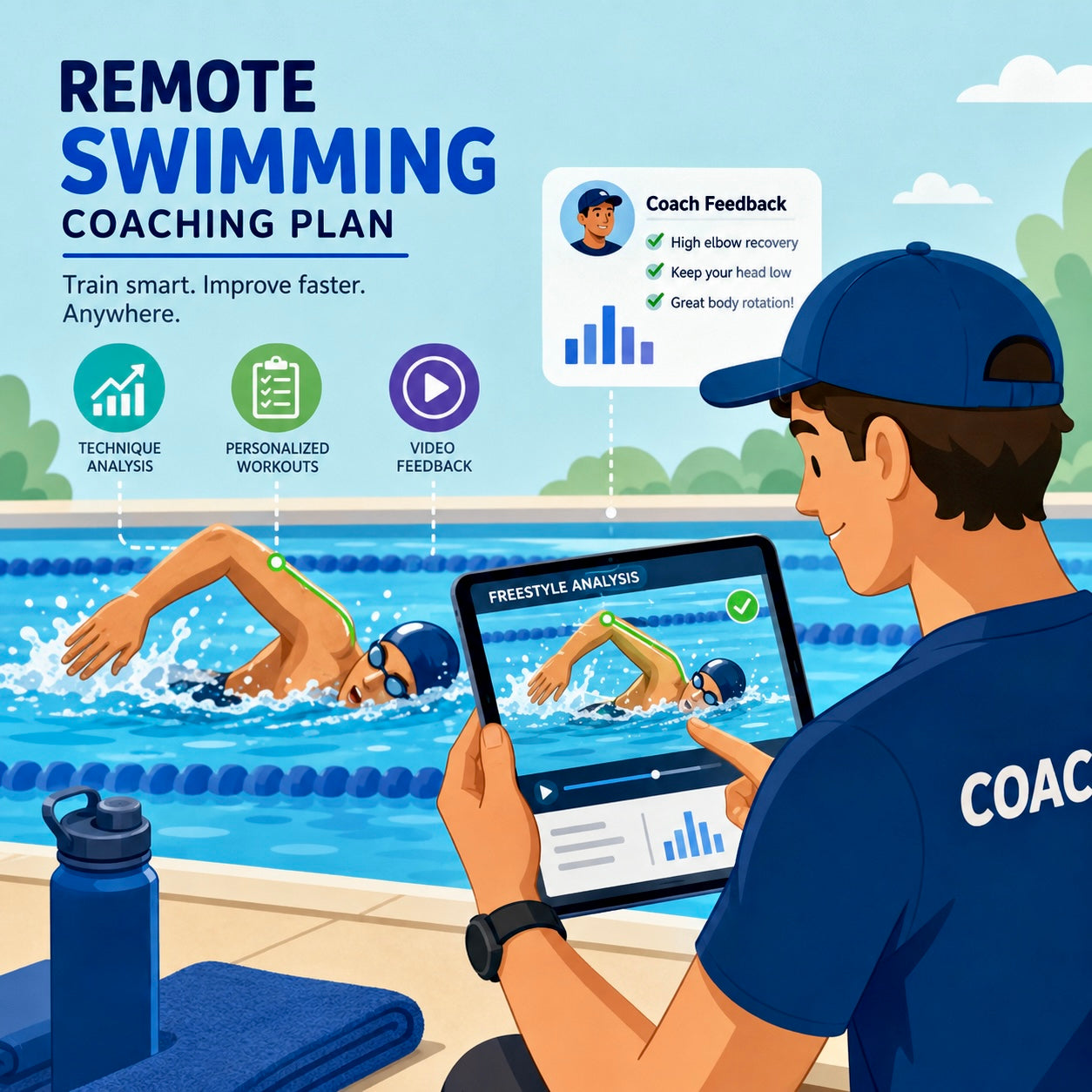 Remote Swimming Coaching Plan Service